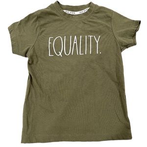 Rae Dunn Equality Top Tee Shirt Baby Size 5